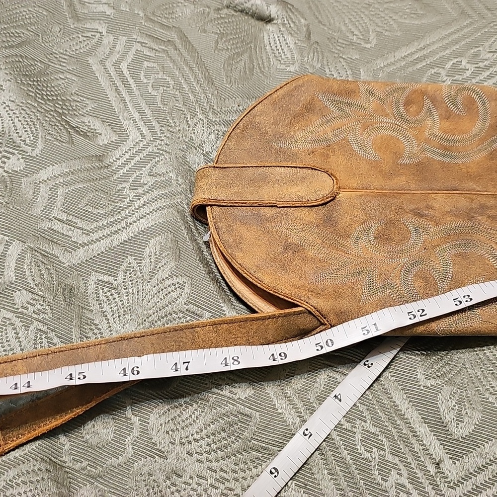 The Old Gringo NWOT Tan Fringe Boot Crossbody Bag - Picture 10 of 11